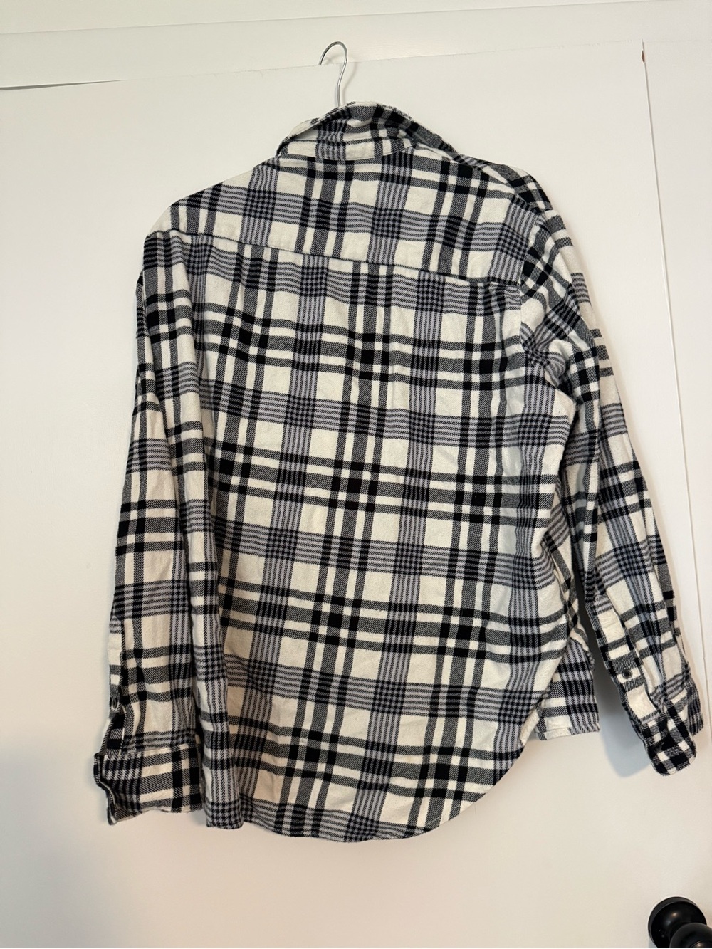 Madewell Black and White Plaid Button-Down Shirt - Picture 3 of 3